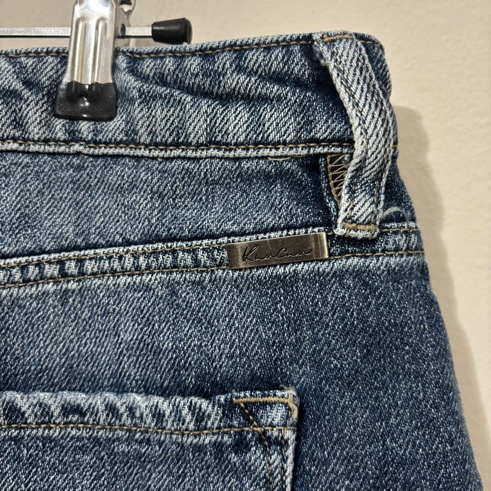 KanCan Blue Distressed Jean Denim Shorts‎ Raw Hem - Picture 5 of 8